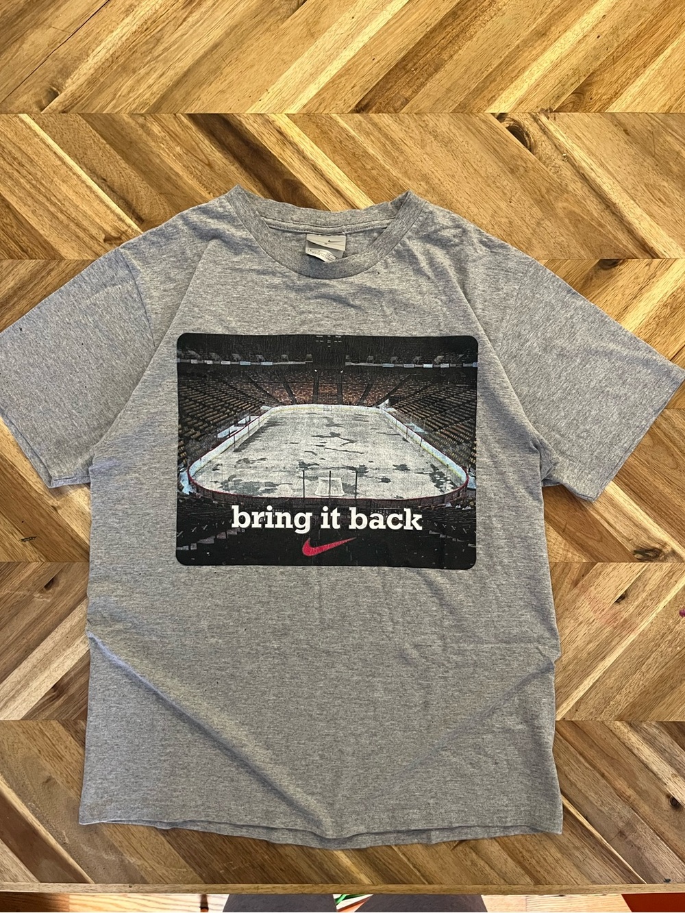 Heather Grey Nike “Bring It Back” Hockey Graphic T-Shirt